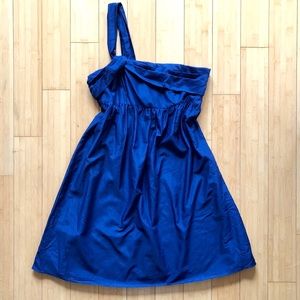 NWT! LOFT Blue Cotton Empire Waist Dress